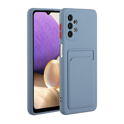 For Samsung Galaxy A32 4G Card Slot Design Shockproof TPU Protective Case(Gray) - Samsung Accessories by buy2fix | Online Shopping UK | buy2fix