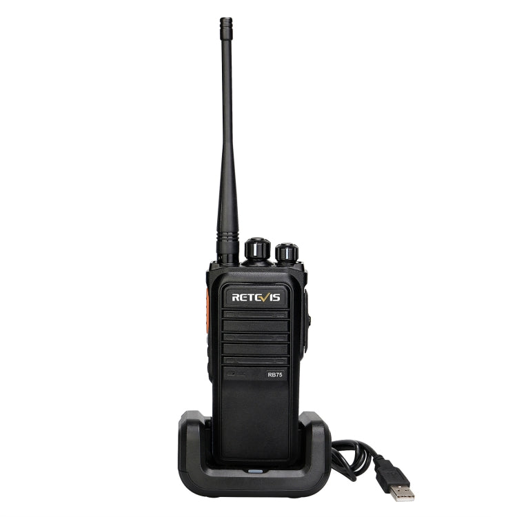 RETEVIS RB75 5W US Frequency 462.5500-467.7125MHz 30CHS GMRS Two Way Radio Handheld Walkie Talkie(Black) - Handheld Walkie Talkie by RETEVIS | Online Shopping UK | buy2fix