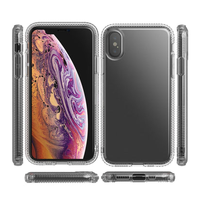 For iPhone X / XS Shockproof Transparent TPU Airbag Protective Case - Apple Accessories by buy2fix | Online Shopping UK | buy2fix