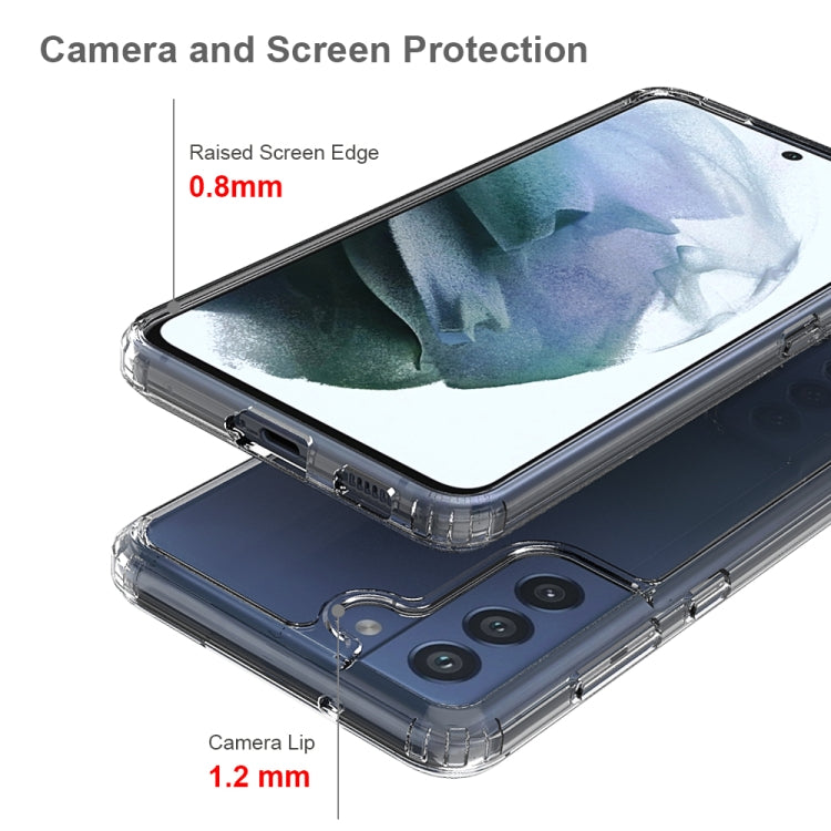 For Samsung Galaxy S21 FE 5G Shockproof Scratchproof TPU + Acrylic Protective Case(Transparent) - Samsung Accessories by buy2fix | Online Shopping UK | buy2fix