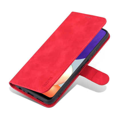 For Samsung Galaxy A22 5G AZNS Skin Feel Calf Texture Horizontal Flip Leather Case with Card Slots & Holder & Wallet(Red) - Galaxy Phone Cases by AZNS | Online Shopping UK | buy2fix