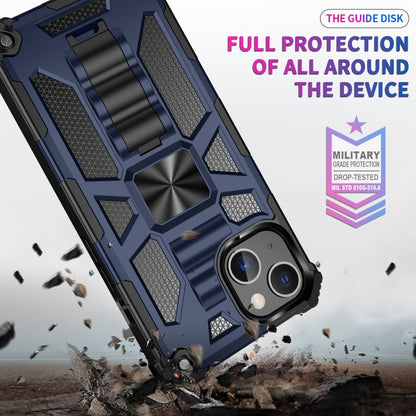 For iPhone 13 Pro Max Armor Shockproof TPU + PC Magnetic Protective Case with Holder (Gold) - iPhone 13 Pro Max Cases by buy2fix | Online Shopping UK | buy2fix