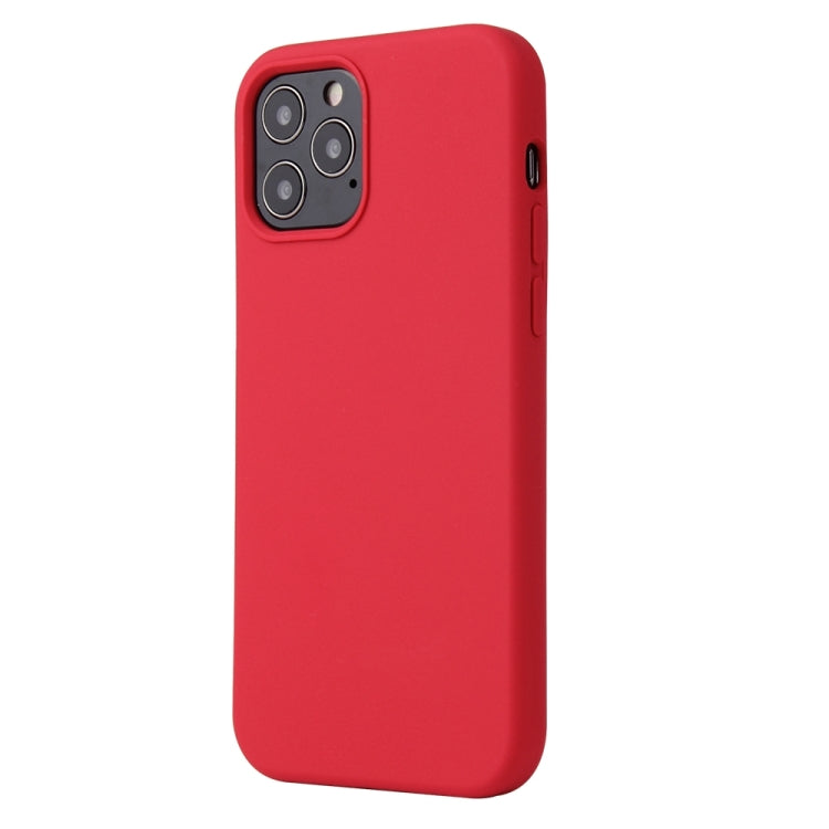 For iPhone 13 Pro Solid Color Liquid Silicone Shockproof Protective Case (Carmine) - iPhone 13 Pro Cases by buy2fix | Online Shopping UK | buy2fix