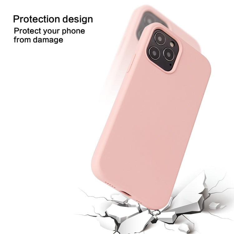 For iPhone 13 Pro Solid Color Liquid Silicone Shockproof Protective Case (Carmine) - iPhone 13 Pro Cases by buy2fix | Online Shopping UK | buy2fix