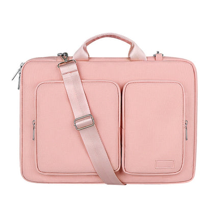 ST11 Polyester Thickened Laptop Bag with Detachable Shoulder Strap, Size:13.3 inch(Pink) - 13.3 inch by buy2fix | Online Shopping UK | buy2fix