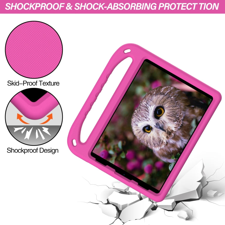 Handle Portable EVA Shockproof Protective Tablet Case with Triangle Holder For iPad Pro 11 2022 / 2021/2020/2018 / iPad Air 2020 / Air 2022 10.9(Rose Red) - iPad Pro 11 (2022/2021) Cases by buy2fix | Online Shopping UK | buy2fix