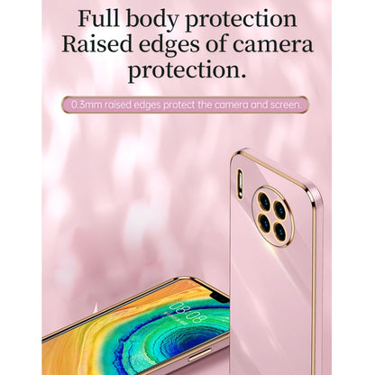 For Huawei Mate 30 Pro XINLI Straight Edge 6D Electroplate TPU Phone Case with Ring Holder(Hawthorn Red) - Huawei Cases by XINLI | Online Shopping UK | buy2fix