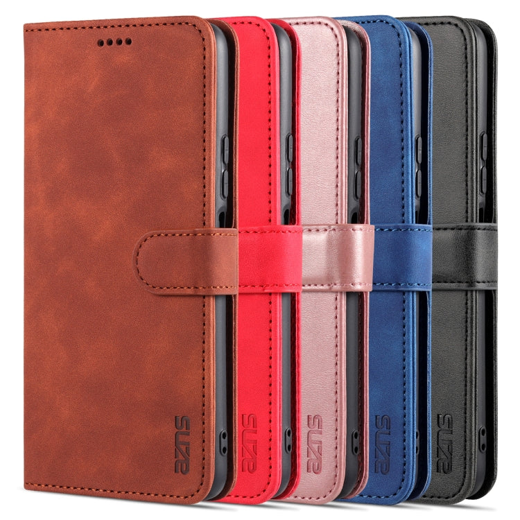 For Xiaomi Redmi Note 10 Pro 5G AZNS Skin Feel Calf Texture Horizontal Flip Leather Case with Card Slots & Holder & Wallet(Rose Gold) - Xiaomi Cases by AZNS | Online Shopping UK | buy2fix