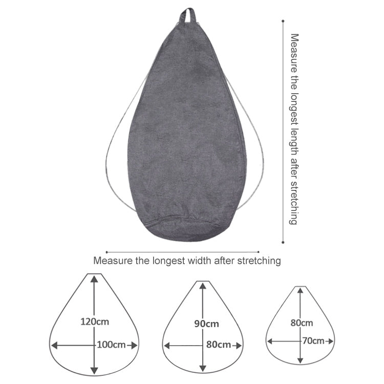 Lazy Sofa Bean Bag Chair Fabric Cover, Size:100 x 120cm(Dark Gray) - Home & Garden by buy2fix | Online Shopping UK | buy2fix