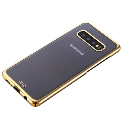 For Galaxy S10e GEBEI Shockproof  Plating PC Protective Case(Gold) - Galaxy Phone Cases by GEBEI | Online Shopping UK | buy2fix