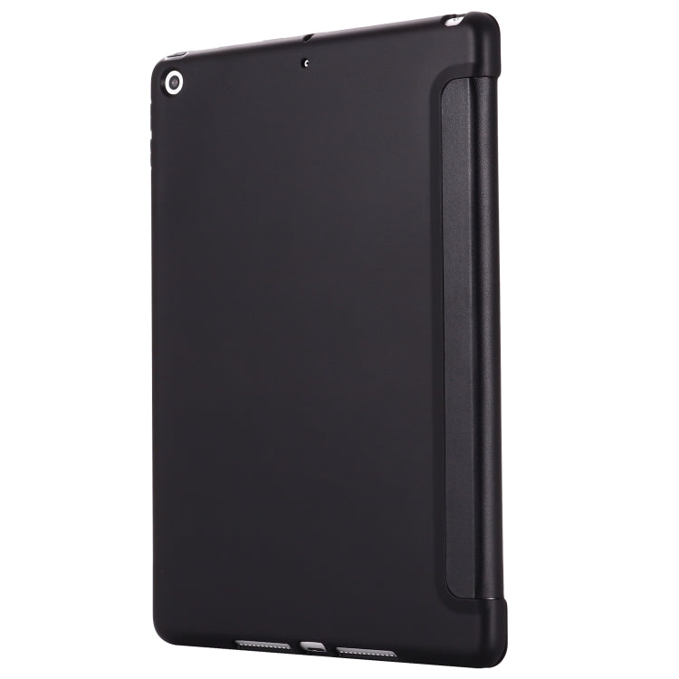 For iPad 10.2 2021 / 2020 / 2019 GEBEI Shockproof Horizontal Flip Leather Case with Three-folding Holder(Black) - iPad 10.2 Cases by GEBEI | Online Shopping UK | buy2fix