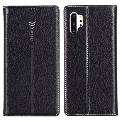 For Galaxy Note 10+ GEBEI PU+TPU Horizontal Flip Protective Case with Holder & Card Slots(Black) - Galaxy Phone Cases by GEBEI | Online Shopping UK | buy2fix