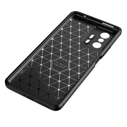 For Xiaomi Mi 11T / 11T Pro Carbon Fiber Texture Shockproof TPU Case(Blue) - Xiaomi Cases by buy2fix | Online Shopping UK | buy2fix