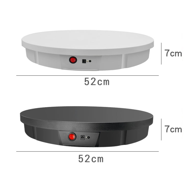 52cm Remote Control Electric Rotating Turntable Display Stand Video Shooting Props Turntable, Plug-in Power, Power Plug:UK Plug(Black) - Camera Accessories by buy2fix | Online Shopping UK | buy2fix