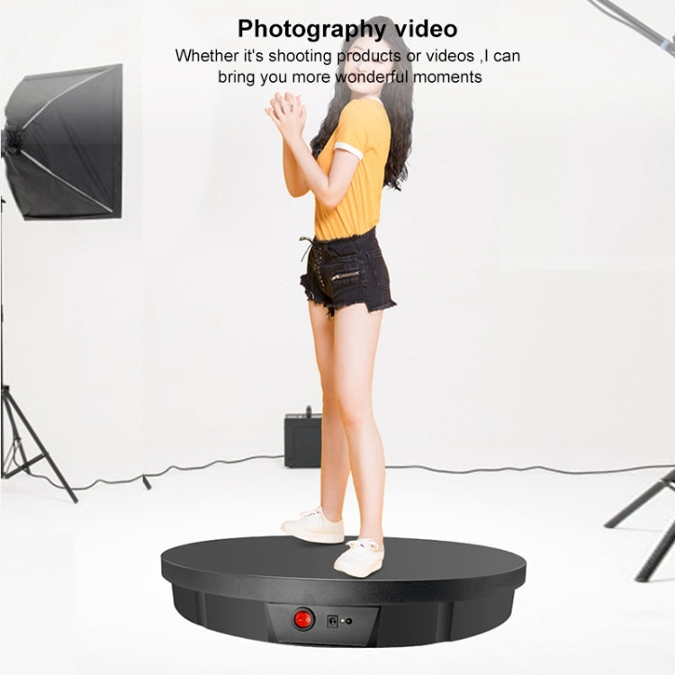 52cm Remote Control Electric Rotating Turntable Display Stand Video Shooting Props Turntable, Charging Power, Power Plug:EU Plug(White) - Camera Accessories by buy2fix | Online Shopping UK | buy2fix