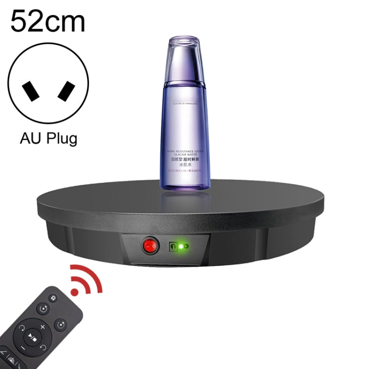 52cm Remote Control Electric Rotating Turntable Display Stand Video Shooting Props Turntable, Charging Power, Power Plug:AU Plug(Black) - Camera Accessories by buy2fix | Online Shopping UK | buy2fix