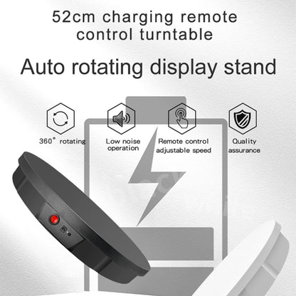 52cm Remote Control Electric Rotating Turntable Display Stand Video Shooting Props Turntable, Charging Power, Power Plug:AU Plug(Black) - Camera Accessories by buy2fix | Online Shopping UK | buy2fix