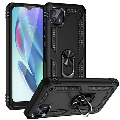 For Motorola Moto G50 5G Shockproof TPU + PC Protective Phone Case with 360 Degree Rotating Holder(Black) - Mobile Accessories by buy2fix | Online Shopping UK | buy2fix