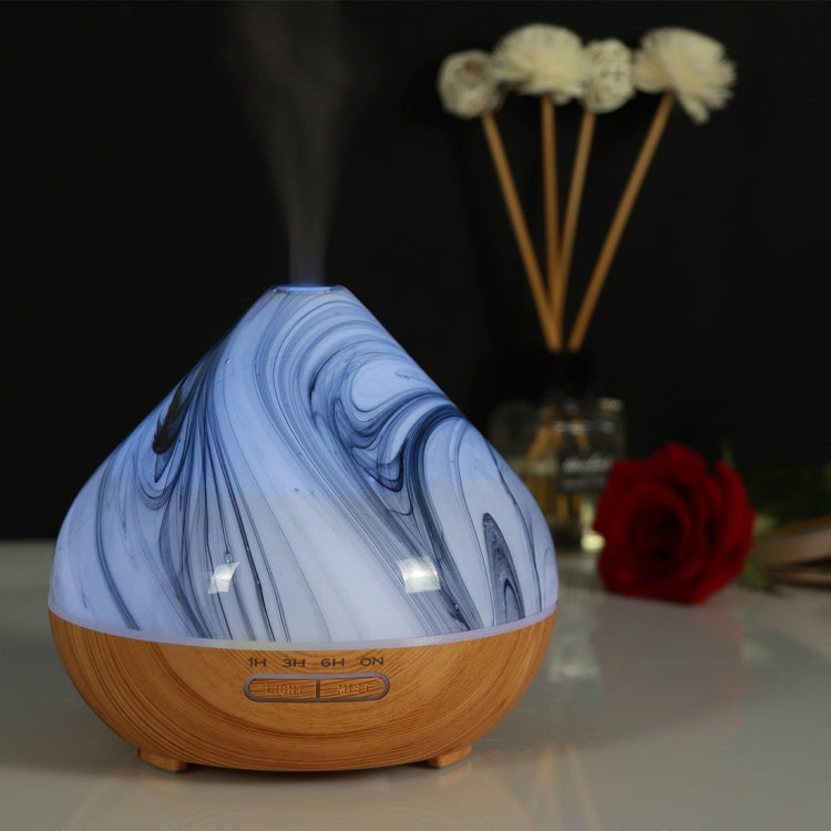 400ml Volcano Shape Humidifier Glass Aromatherapy Machine Automatic Alcohol Sprayer, Plug Specification:EU Plug(Khaki) - Home & Garden by buy2fix | Online Shopping UK | buy2fix