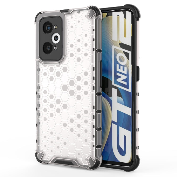 For OPPO Realme GT Neo2 5G Shockproof Honeycomb PC + TPU Phone Case(White) - OPPO & vivo Accessories by buy2fix | Online Shopping UK | buy2fix