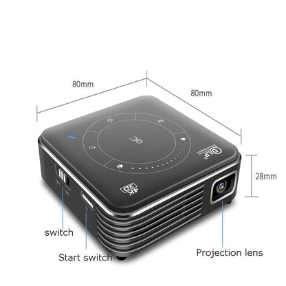 P11 854x480 DLP Smart Projector With Infrared Remote Control, Android 9.0, 4GB+32GB, EU Plug - Consumer Electronics by buy2fix | Online Shopping UK | buy2fix