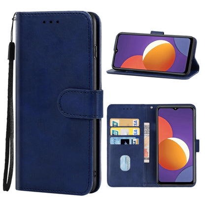 Leather Phone Case For Samsung Galaxy M12 / F12(Blue) - Galaxy Phone Cases by buy2fix | Online Shopping UK | buy2fix