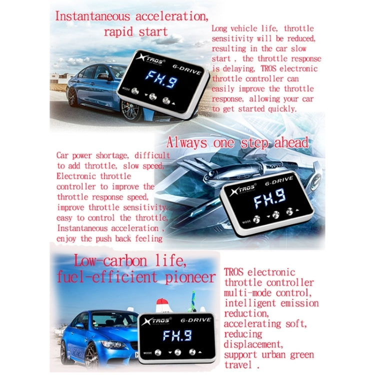 For Proton Exora TROS TS-6Drive Potent Booster Electronic Throttle Controller - In Car by TROS | Online Shopping UK | buy2fix