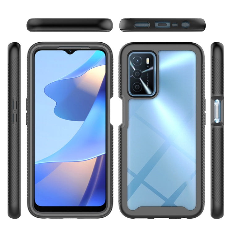 For OPPO A16 Starry Sky PC + TPU Phone Case with PET Film(Black) - OPPO Cases by buy2fix | Online Shopping UK | buy2fix