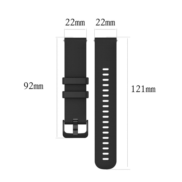 For Garmin Silicone Smart Watch Watch Band, Size:22mm Universal(Grey) - Watch Bands by buy2fix | Online Shopping UK | buy2fix