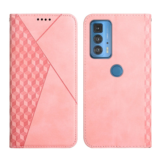 For Motorola Edge 20 Pro Skin Feel Magnetic Leather Phone Case(Rose Gold) - Motorola Cases by buy2fix | Online Shopping UK | buy2fix