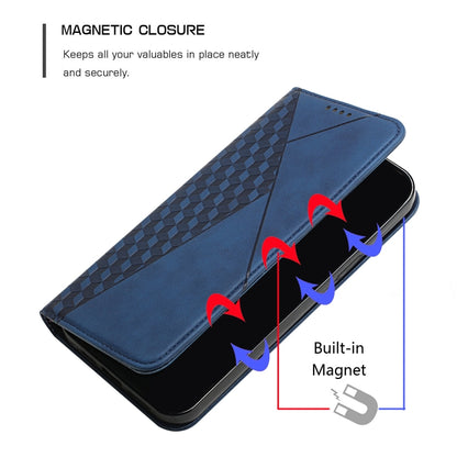 For Google Pixel 6 Skin Feel Magnetic Leather Phone Case(Blue) - Google Cases by buy2fix | Online Shopping UK | buy2fix