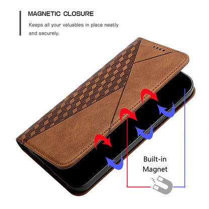 For Xiaomi Redmi Note 11 5G Skin Feel Magnetic Leather Phone Case(Brown) - Xiaomi Cases by buy2fix | Online Shopping UK | buy2fix