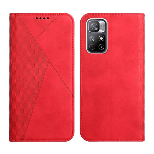 For Xiaomi Redmi Note 11 5G Skin Feel Magnetic Leather Phone Case(Red) - Xiaomi Cases by buy2fix | Online Shopping UK | buy2fix