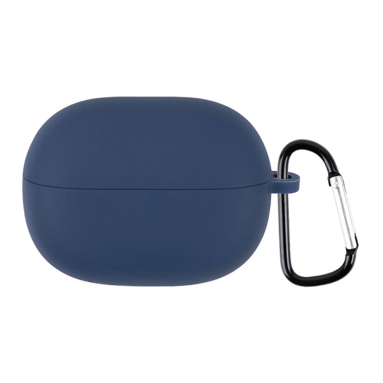 For Xiaomi Redmi Buds 3 Lite Silicone Earphone Protective Case with Hook(Navy Blue) - Xiaomi Earphone Case by buy2fix | Online Shopping UK | buy2fix