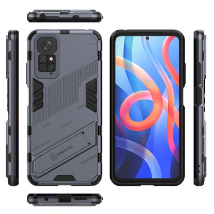 For Xiaomi Redmi Note 11 / Note 11S Global Punk Armor 2 in 1 PC + TPU Shockproof Phone Case with Invisible Holder(Gray) - Xiaomi Cases by buy2fix | Online Shopping UK | buy2fix