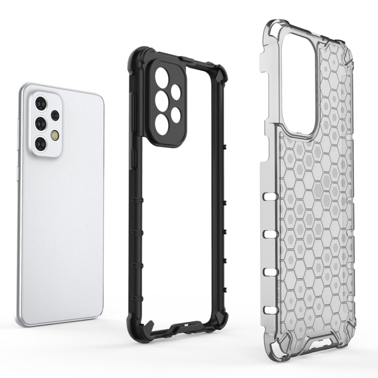 For Samsung Galaxy A33 5G Shockproof Honeycomb PC + TPU Phone Case(Black) - Samsung Accessories by buy2fix | Online Shopping UK | buy2fix