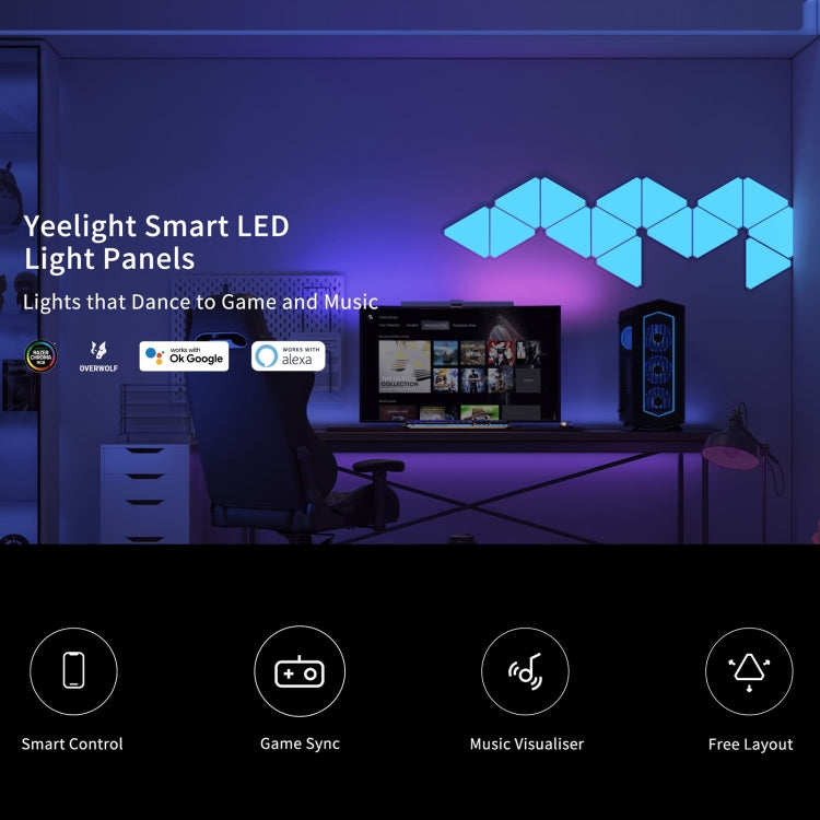 Original Xiaomi Yeelight Smart LED Light Panels 6 PCS - Novelty Lighting by Xiaomi | Online Shopping UK | buy2fix