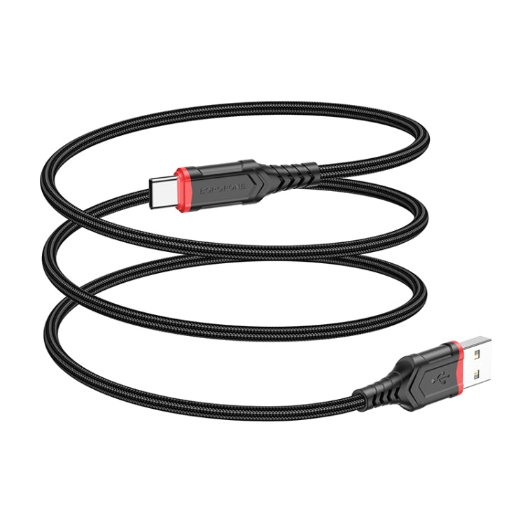 Borofone BX67 1m 2.4A USB to Type-C Charging Sync Data Cable(Red) -  by Borofone | Online Shopping UK | buy2fix