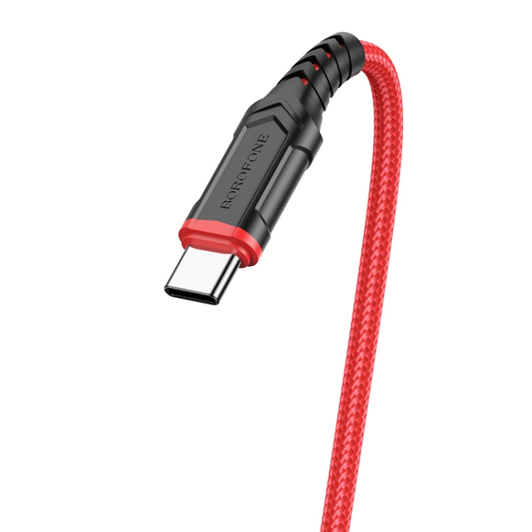 Borofone BX67 1m 2.4A USB to Type-C Charging Sync Data Cable(Red) -  by Borofone | Online Shopping UK | buy2fix