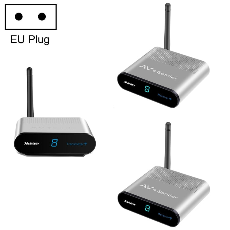 Measy AV530-2 5.8GHz Wireless Audio / Video Transmitter + 2 Receiver, Transmission Distance: 300m, EU Plug - Set Top Box & Accessories by Measy | Online Shopping UK | buy2fix