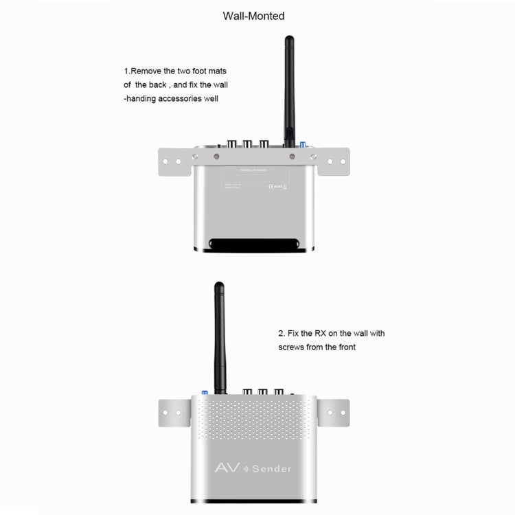 Measy AV530-2 5.8GHz Wireless Audio / Video Transmitter + 2 Receiver, Transmission Distance: 300m, EU Plug - Set Top Box & Accessories by Measy | Online Shopping UK | buy2fix