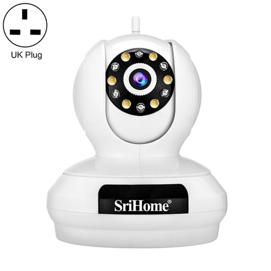 SriHome SP019 Gourd Shaped Full Color Night Vision 5MP Ultra HD Dual-band WiFi Camera, UK Plug - Security by SriHome | Online Shopping UK | buy2fix