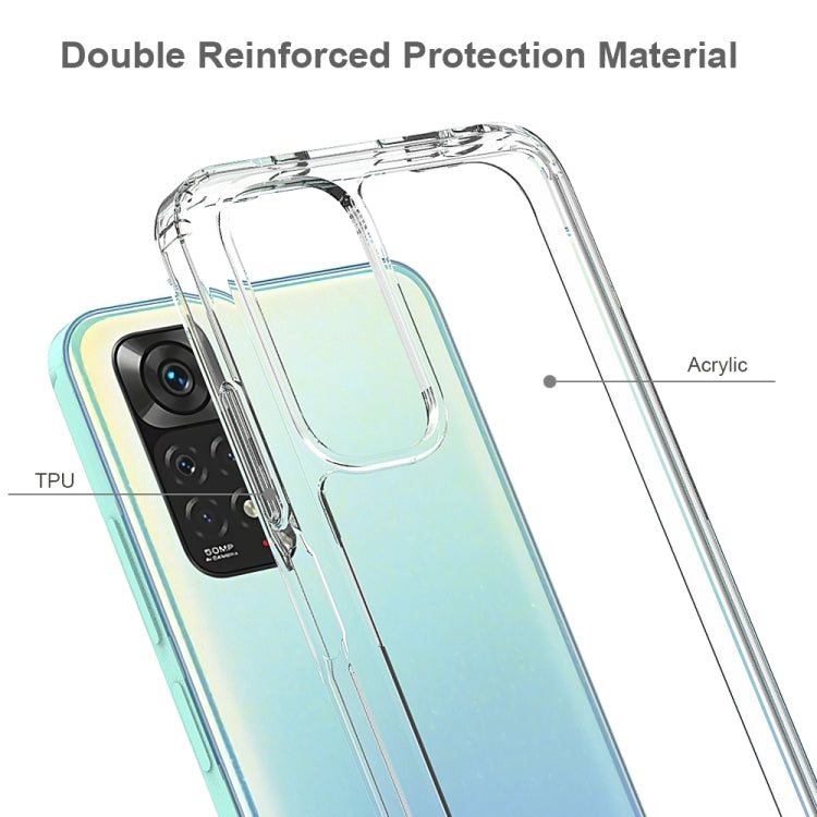 For Xiaomi Redmi Note 11 Global/Redmi Note 11S Scratchproof TPU + Acrylic Protective Phone Case(Transparent) - Xiaomi Accessories by buy2fix | Online Shopping UK | buy2fix