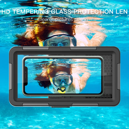 RedPepper 2nd Generation Diving Waterproof Protective Case, Waterproof depth: 15m(Black + Orange) - Waterproof Bag by RedPepper | Online Shopping UK | buy2fix