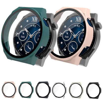 For Huawei Watch GT 3 Pro 46mm PC + Tempered Glass Watch Case(Black) - Watch Cases by buy2fix | Online Shopping UK | buy2fix