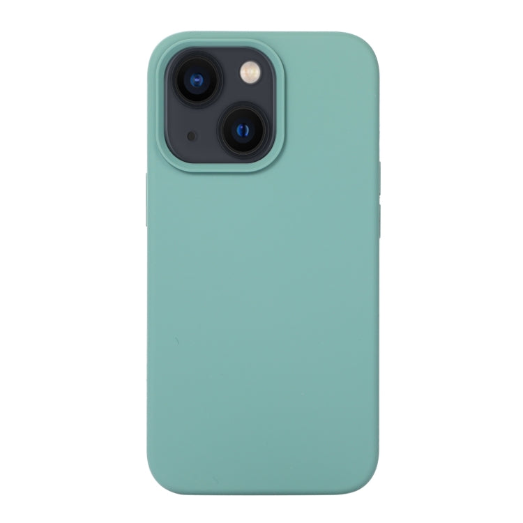 For iPhone 14 Liquid Silicone Phone Case (Pine Needle Green) - iPhone 14 Cases by buy2fix | Online Shopping UK | buy2fix