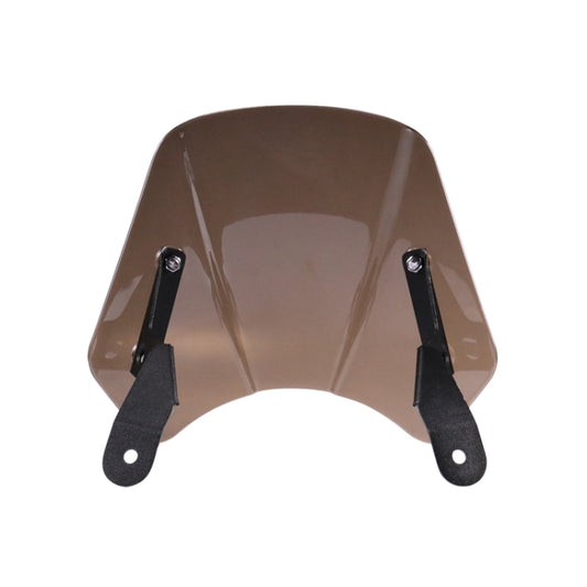HP-DF016-B Motorcycle Front Windshield for Benelli Leoncino Trail 250(Smoked) - In Car by buy2fix | Online Shopping UK | buy2fix