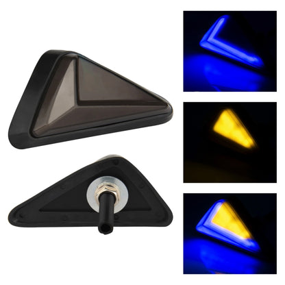 2 PCS KC051 Motorcycle Fairing Embedded LED Turn Signal Light(Yellow + Blue Light) - In Car by buy2fix | Online Shopping UK | buy2fix