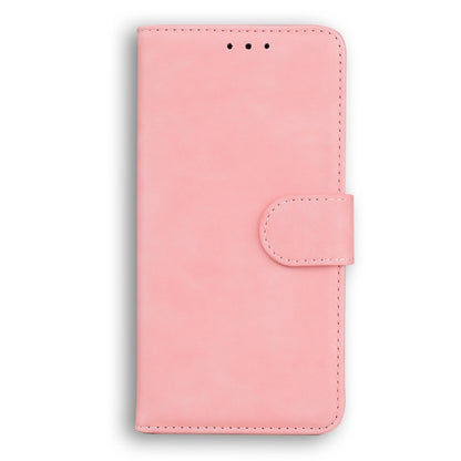 For Tecno Spark 8 Pro Skin Feel Pure Color Flip Leather Phone Case(Pink) - Tecno Cases by buy2fix | Online Shopping UK | buy2fix