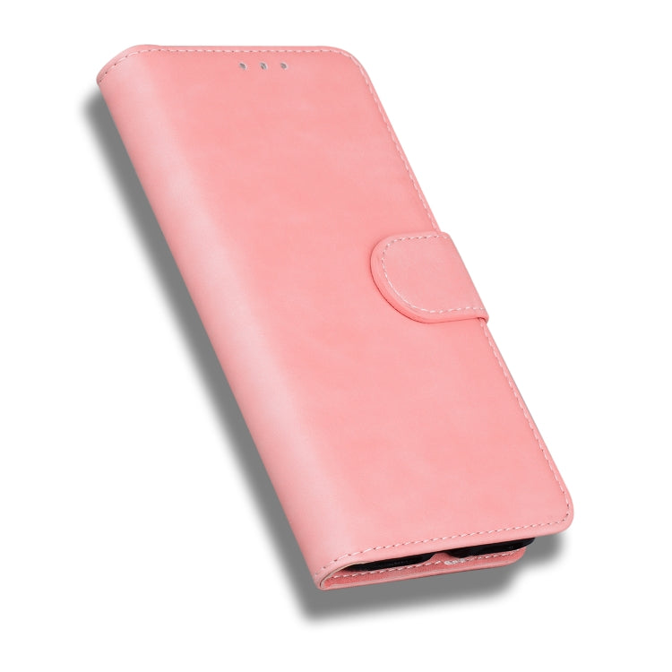 For Tecno Spark 8 Pro Skin Feel Pure Color Flip Leather Phone Case(Pink) - Tecno Cases by buy2fix | Online Shopping UK | buy2fix